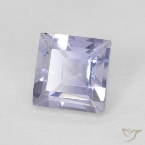 0.33 ct Violet Iolite Stone, Natural Iolite in Square Facet Shape for Sale