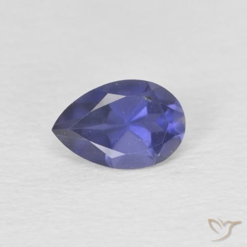 0.4 ct Pear Cut Iolite, 6.1 x 4.1 mm From Madagascar, Photo A