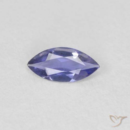 0.15 ct Marquise Cut Iolite, 6.2 x 3 mm From Madagascar, Photo A