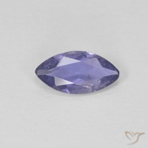 0.39ct Natural Dark Bluish Purple Iolite, Marquise, VS
