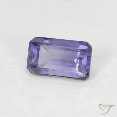 0.29 ct Blue Iolite Stone, Natural Iolite in Octagon Step Cut Shape for Sale