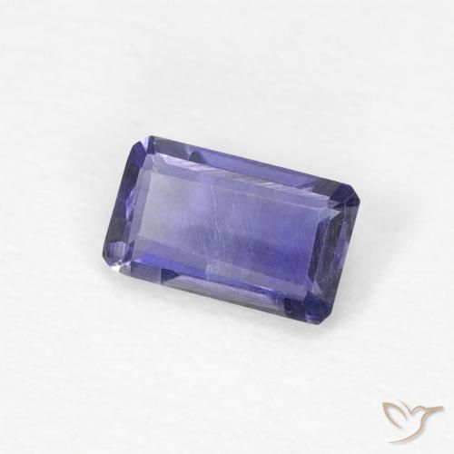 0.21 ct Blue Iolite Stone, Natural Iolite in Octagon Step Cut Shape for Sale