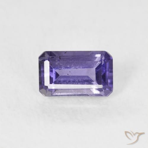 0.31ct Natural Medium Violet Iolite, Emerald Cut, VS-SI