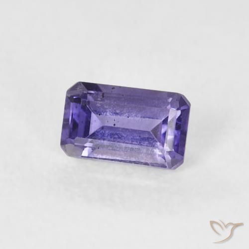 0.31 ct Violet Iolite Stone, Natural Iolite in Octagon Step Cut Shape for Sale