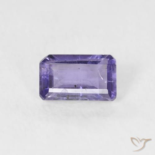 0.24ct Natural Medium Violet Iolite, Emerald Cut, VS-SI