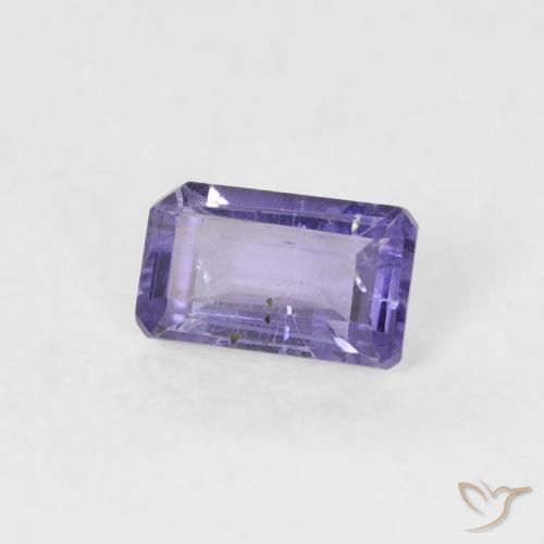 0.24 ct Violet Iolite Stone, Natural Iolite in Octagon Step Cut Shape for Sale
