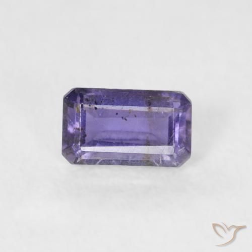 0.27ct Natural Medium Violet Iolite, Emerald Cut, SI