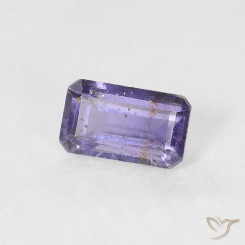 0.27 ct Violet Iolite Stone, Natural Iolite in Octagon Step Cut Shape for Sale