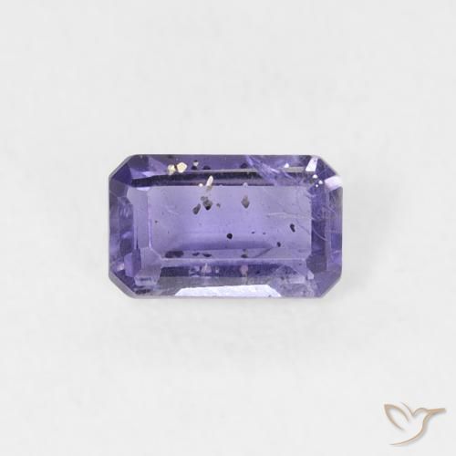 0.26ct Natural Medium Violet Iolite, Emerald Cut, VS-SI