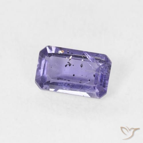 0.26 ct Violet Iolite Stone, Natural Iolite in Octagon Step Cut Shape for Sale