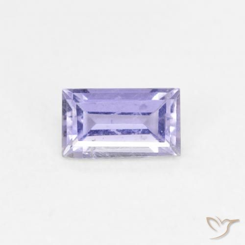 0.27ct Natural Pinkish Violet Iolite, Baguette, VS