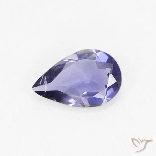 0.27ct Natural Intense Violet Blue Iolite, Pear Shape, VS