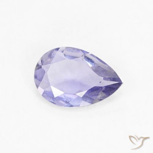 0.28 ct Violet Iolite Stone, Natural Iolite in Pear Facet Shape for Sale
