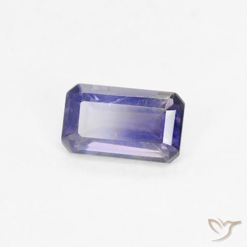 0.27 ct Violet Iolite Stone, Natural Iolite in Octagon Step Cut Shape for Sale