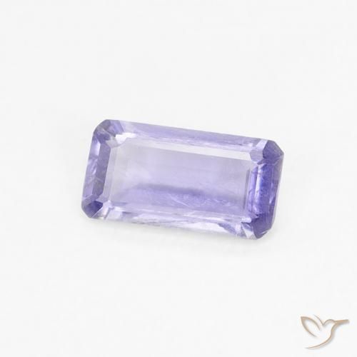 0.28 ct Violet Iolite Stone, Natural Iolite in Octagon Step Cut Shape for Sale