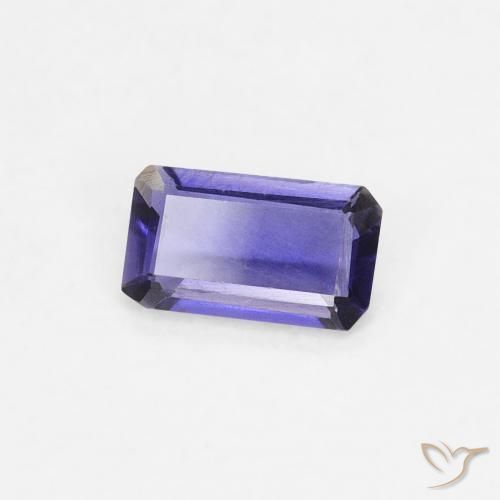 0.20 ct Violet Iolite Stone, Natural Iolite in Octagon Step Cut Shape for Sale