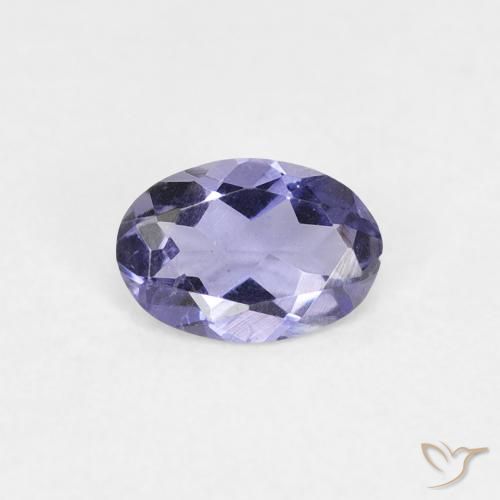 0.27ct Natural Silverish Blue Iolite, Oval, VS