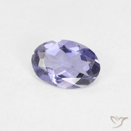 0.27 ct Blue Iolite Stone, Natural Iolite in Oval Facet Shape for Sale