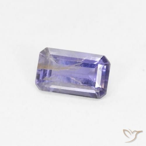 0.27 ct Blue Iolite Stone, Natural Iolite in Octagon Step Cut Shape for Sale