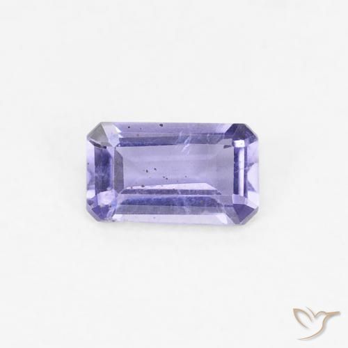 0.25ct Natural Medium Light-Violet Iolite, Emerald Cut, VS-SI