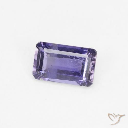 0.26 ct Violet Iolite Stone, Natural Iolite in Octagon Step Cut Shape for Sale