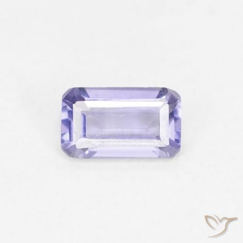 0.21ct Natural Pinkish Violet Iolite, Emerald Cut, VS