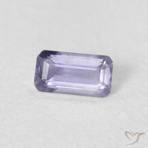 0.21 ct Violet Iolite Stone, Natural Iolite in Octagon Step Cut Shape for Sale
