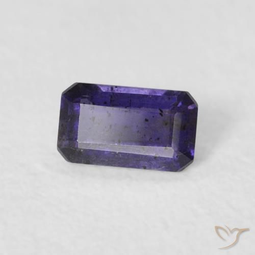 0.25 ct Violet Iolite Stone, Natural Iolite in Octagon Step Cut Shape for Sale