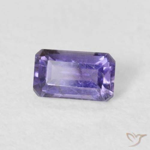 0.29 ct Violet Iolite Stone, Natural Iolite in Octagon Step Cut Shape for Sale