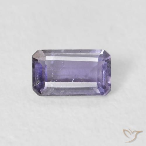 0.26ct Natural Pinkish Violet Iolite, Emerald Cut, VS-SI