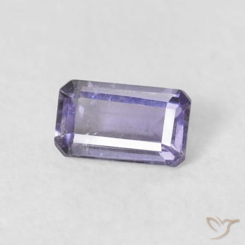 0.26 ct Violet Iolite Stone, Natural Iolite in Octagon Step Cut Shape for Sale