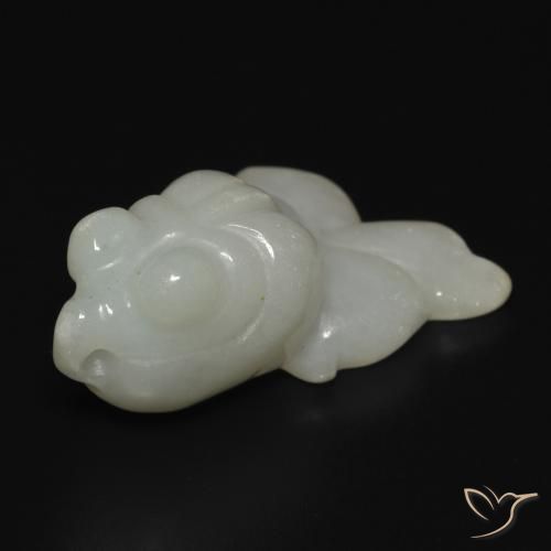 22.62ct Natural Grey Green Jade, Fancy, Translucent