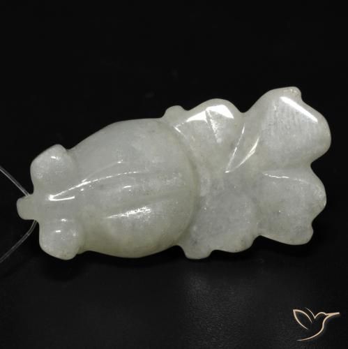 29.36 ct Green Jade, 31.2 x 15.2 mm Carved From Myanmar, Photo A
