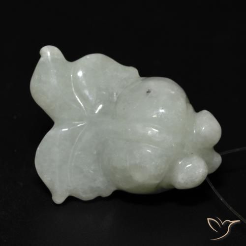 Jade Gemstone in 28.8 x 21.7 mm Size for Sale, Jade Stone in Medium Green Color