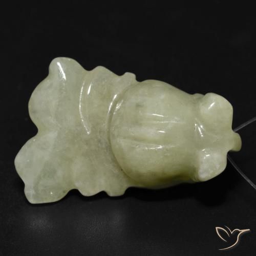 37.99ct Natural Olive Green Jade, Fancy, Translucent