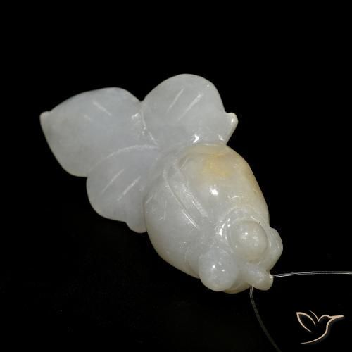 64.19ct Natural Grayish White Jade, Fancy, Translucent