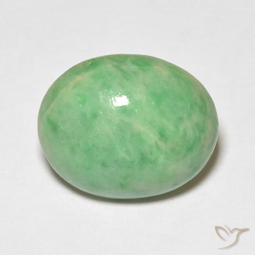 Jade Verde Ovalada suelta de 4.88 ct a la venta, x 10 mm GemSelect