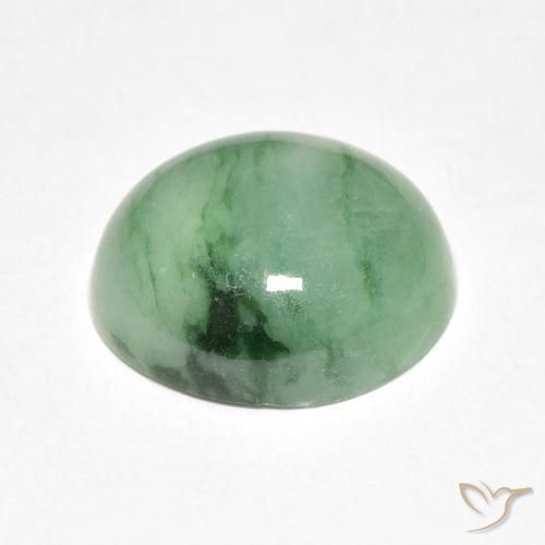 Jade Gemstone in 12 x 10 mm (calibrated) Size for Sale, Jade Stone in Light Green Color