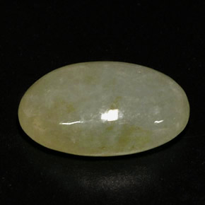5.55 ct Multicolor Jadeite Gemstone, Jadeite Gem in Oval Cabochon Shape for Sale.