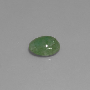 2.23 ct Green Jadeite Stone, Natural Jadeite in Oval Cabochon Shape for Sale