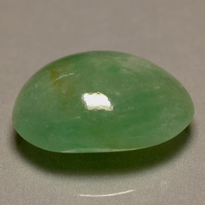 Jadeite Gemstone in 14 x 10 mm (calibrated) Size for Sale, Jadeite Stone in Green Color