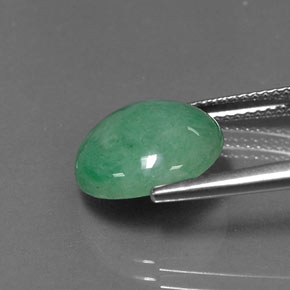 Jadeite Gemstone in 12 mm (calibrated) Size for Sale, Jadeite Stone in Green Color