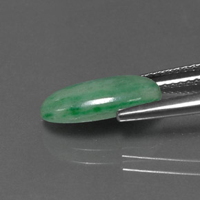 Jadeite Gemstone in 13 x 6.7 mm Size for Sale, Jadeite Stone in Green Color