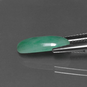 Jadeite Gemstone in 14.6 x 6.1 mm Size for Sale, Jadeite Stone in Green Color