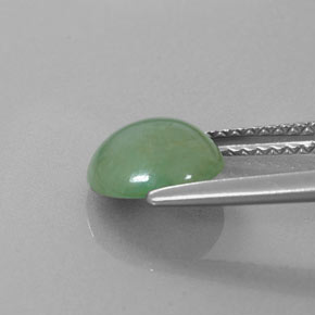 Jadeite Gemstone in 8 mm (calibrated) Size for Sale, Jadeite Stone in Green Color