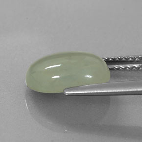 Jadeite Gemstone in 11 x 9 mm (calibrated) Size for Sale, Jadeite Stone in Green Color