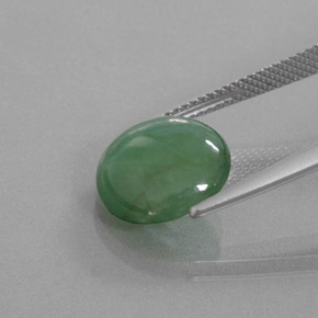 Jadeite Gemstone in 12 mm (calibrated) Size for Sale, Jadeite Stone in Green Color