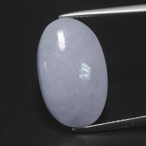 11.83 ct Blue Jadeite Gemstone, Jadeite Gem in Oval Cabochon Shape for Sale.