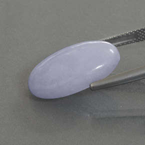 Jadeite Gemstone in 18.8 x 11.3 mm Size for Sale, Jadeite Stone in Lavender Color