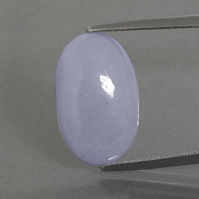 9.89 ct Blue Jadeite Gemstone, Jadeite Gem in Oval Cabochon Shape for Sale.
